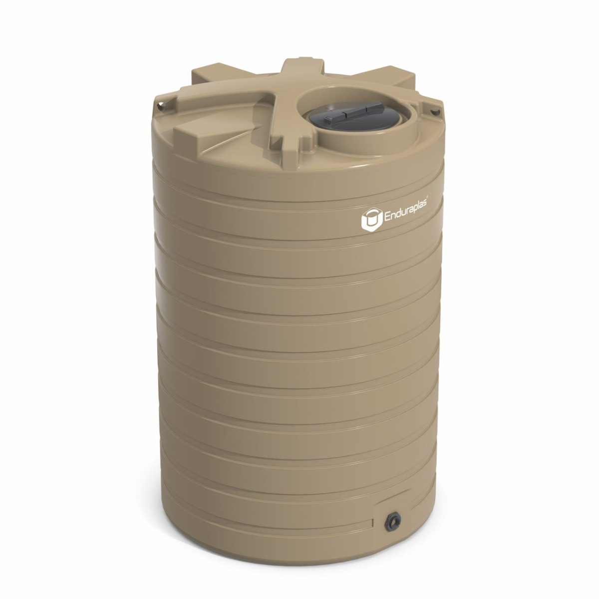 1100 gallon beige rainwater tank