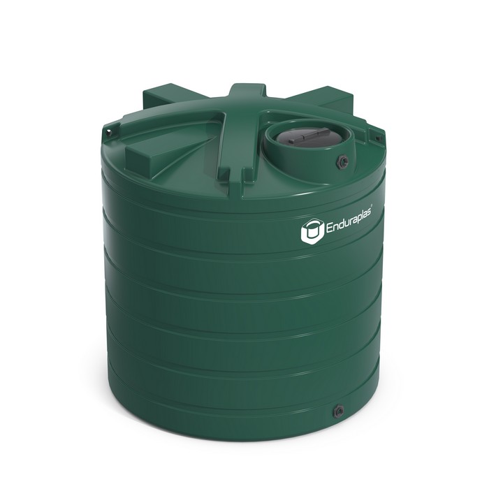 1750 gallon dark green rainwater tank